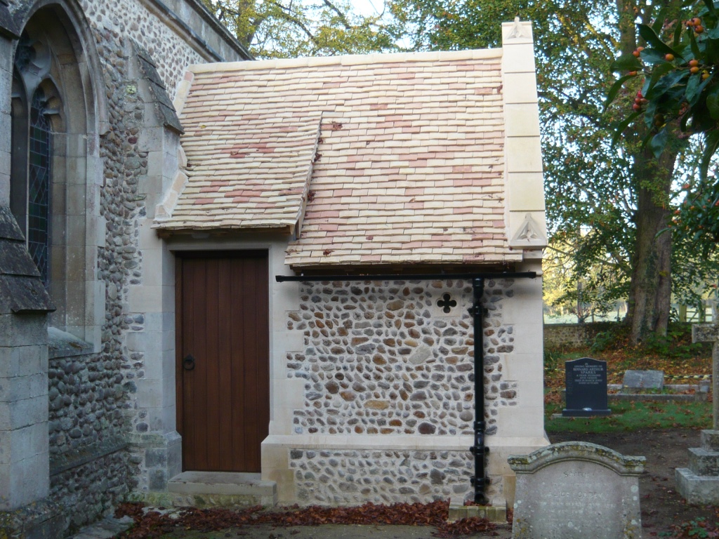 Porch extension to church